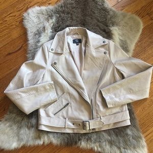 Faux Leather Moto Jacket